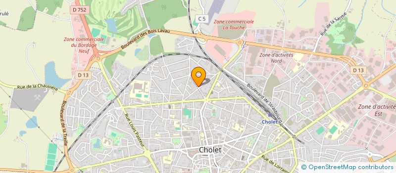 localisation de l'entreprise MADAME INGRID DUPE à CHOLET