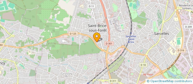 localisation de l'entreprise MADAME INGRID ELBAZ à SAINT-BRICE-SOUS-FORET