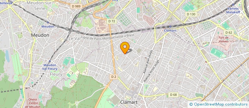 localisation de l'entreprise MADAME INGRID FAUGERAS à CLAMART