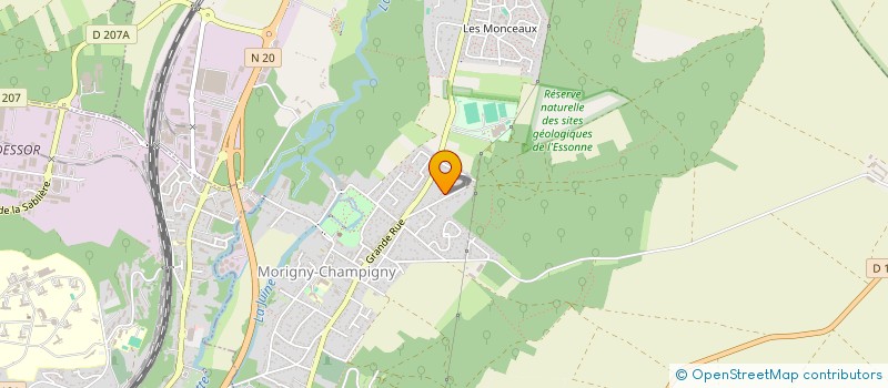 localisation de l'entreprise MADAME INGRID FERASSON à MORIGNY-CHAMPIGNY