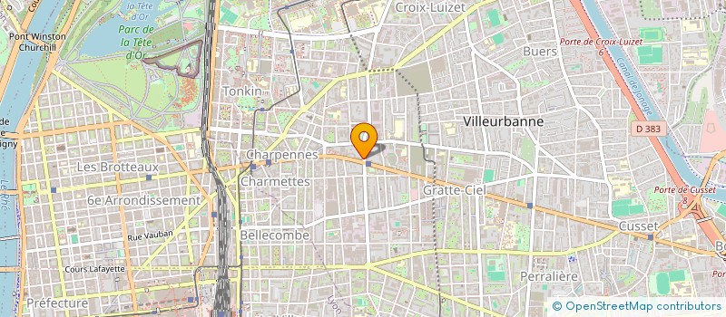 localisation de l'entreprise MADAME INGRID FIGUEROA FLORES  VILLEURBANNE