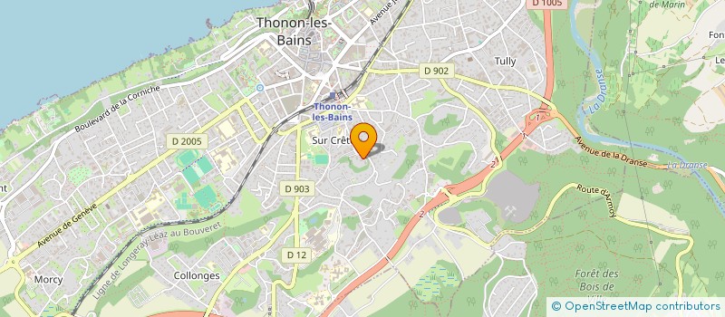 localisation de l'entreprise MADAME INGRID FONTENEAUD à THONON-LES-BAINS