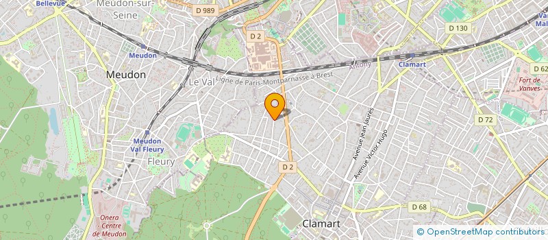 localisation de l'entreprise MADAME INGRID FOURNIER à CLAMART