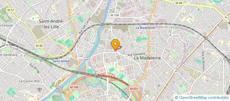 localisation de l'entreprise MADAME INGRID FRITSCH à LA MADELEINE