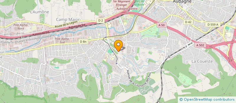 localisation de l'entreprise MADAME INGRID GIOMETTI  AUBAGNE