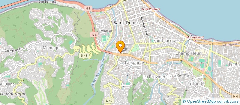 localisation de l'entreprise MADAME INGRID GONNEAU à SAINT-DENIS