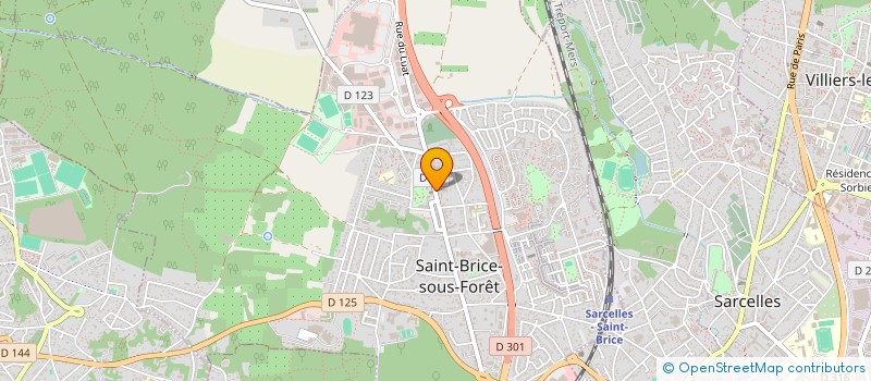 localisation de l'entreprise MADAME INGRID GUEGUEN  SAINT-BRICE-SOUS-FORET