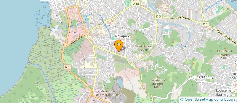 localisation de l'entreprise MADAME INGRID JUNIEL  CAYENNE