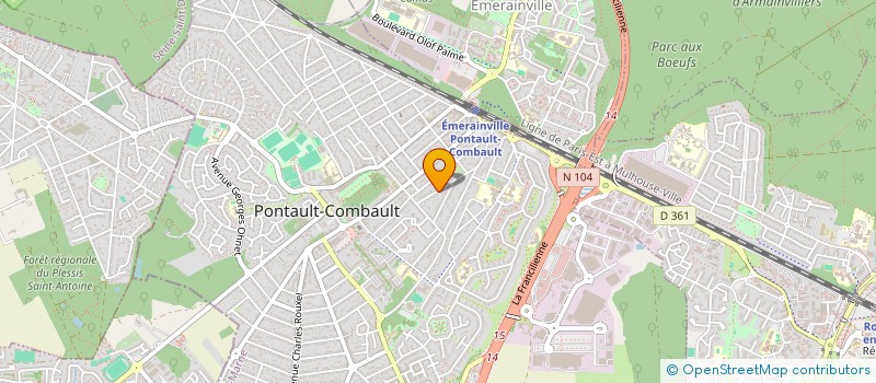 localisation de l'entreprise MADAME INGRID KSIAZYK à PONTAULT-COMBAULT