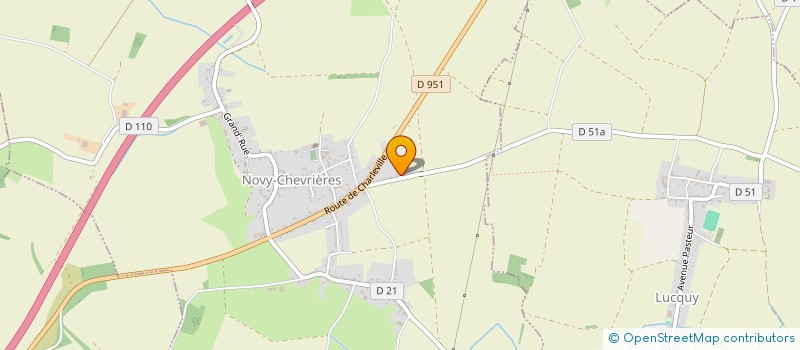 localisation de l'entreprise MADAME INGRID LAETITIA VANNIER  NOVY-CHEVRIERES