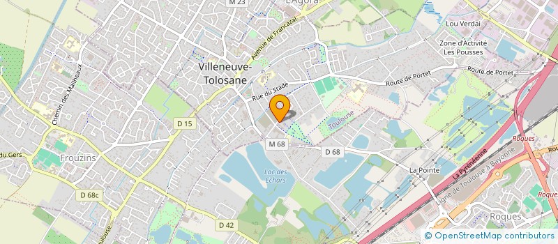localisation de l'entreprise MADAME INGRID LAPORTE à VILLENEUVE-TOLOSANE