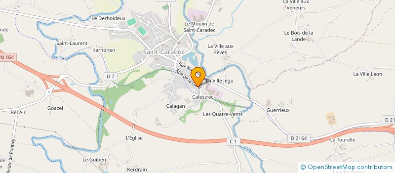 localisation de l'entreprise MADAME INGRID LE LAY  SAINT-CARADEC