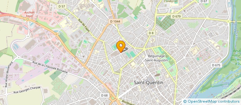 localisation de l'entreprise MADAME INGRID LEBEAU à SAINT-QUENTIN