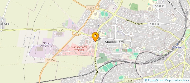 localisation de l'entreprise MADAME INGRID LEBON à MAINVILLIERS