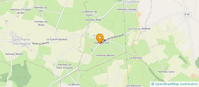 localisation de l'entreprise MADAME INGRID LECERF  BRICQUEBEC-EN-COTENTIN