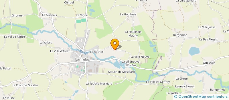 localisation de l'entreprise MADAME INGRID LEFILLASTRE  LANRELAS