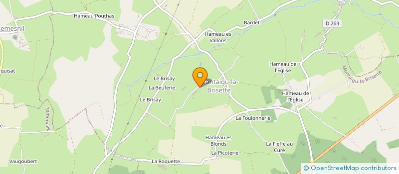 localisation de l'entreprise MADAME INGRID LEQUERTIER à MONTAIGU-LA-BRISETTE