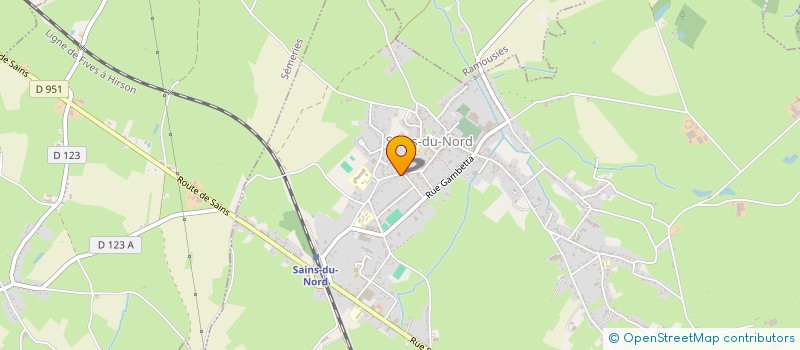 localisation de l'entreprise MADAME INGRID LIENARD  SAINS-DU-NORD