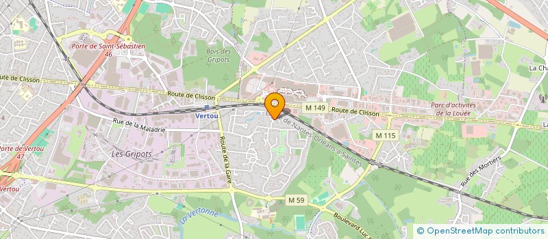 localisation de l'entreprise MADAME INGRID LLE CUNFF  VERTOU