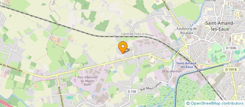 localisation de l'entreprise MADAME INGRID LYNEN  SAINT-AMAND-LES-EAUX