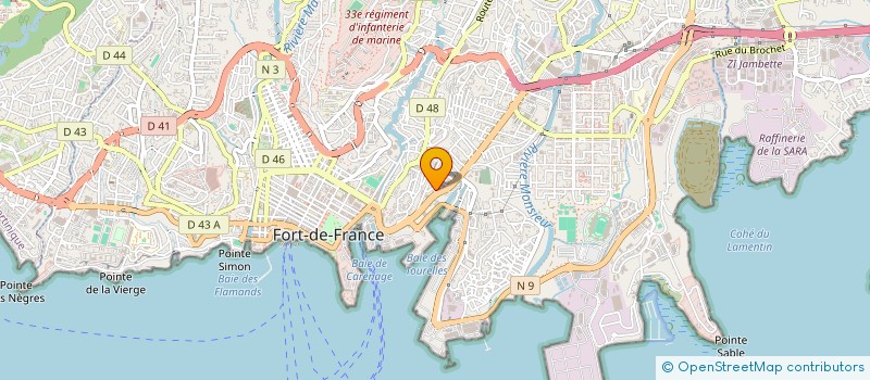 localisation de l'entreprise MADAME INGRID MANDON à FORT-DE-FRANCE