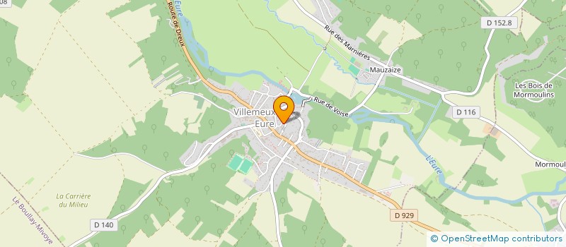 localisation de l'entreprise MADAME INGRID MARQUILLY à VILLEMEUX-SUR-EURE