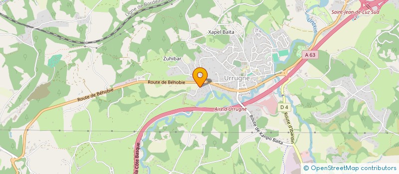 localisation de l'entreprise MADAME INGRID MARTIN DIT NEUVILLE à URRUGNE