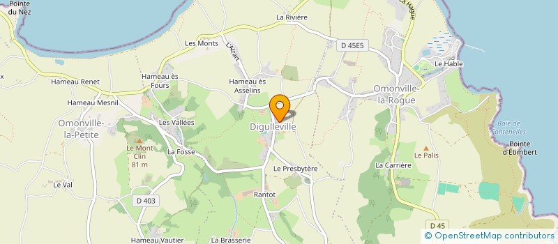 localisation de l'entreprise MADAME INGRID MATHIAS  LA HAGUE