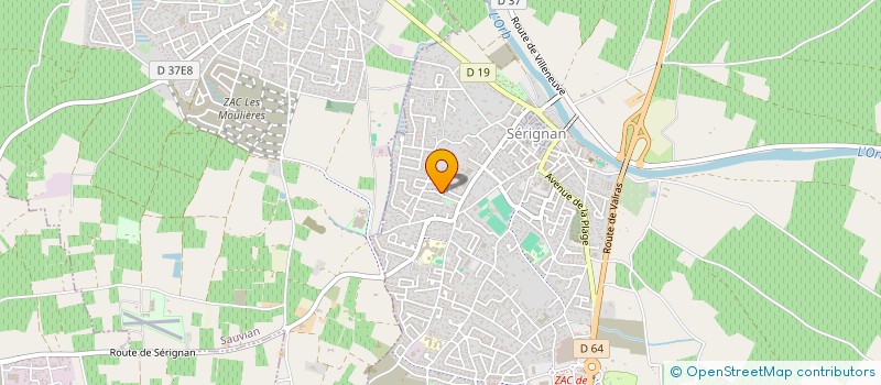 localisation de l'entreprise MADAME INGRID MEGHAR OUDINOT  SERIGNAN