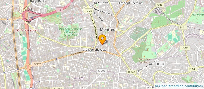 localisation de l'entreprise MADAME INGRID MONCHY à MONTREUIL