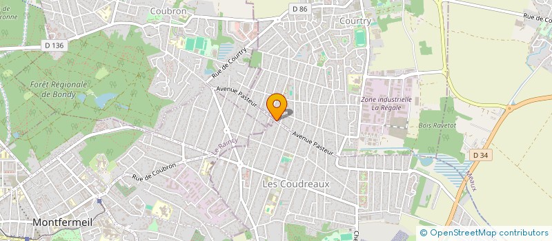 localisation de l'entreprise MADAME INGRID MORAES FERRAZ à COURTRY