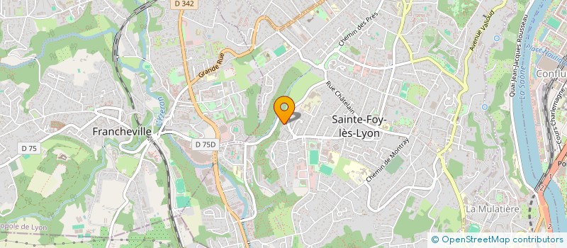 localisation de l'entreprise MADAME INGRID MUGNIER à SAINTE-FOY-LES-LYON
