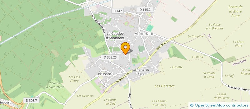 localisation de l'entreprise MADAME INGRID MUGUET à ABONDANT