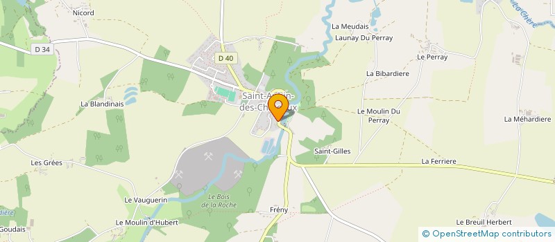 localisation de l'entreprise MADAME INGRID NARGUET  SAINT-AUBIN-DES-CHATEAUX