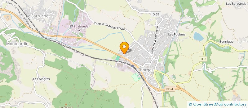 localisation de l'entreprise MADAME INGRID NATALUCCI  CHORGES