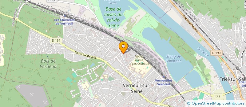 localisation de l'entreprise MADAME INGRID NITUSGAU  VERNEUIL-SUR-SEINE