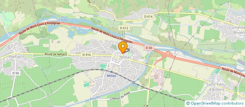 localisation de l'entreprise MADAME INGRID ORIOL  MILLAS