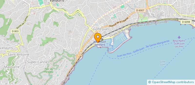 localisation de l'entreprise MADAME INGRID ORLOW  VALLAURIS