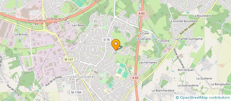 localisation de l'entreprise MADAME INGRID PALACIOS à LES SORINIERES