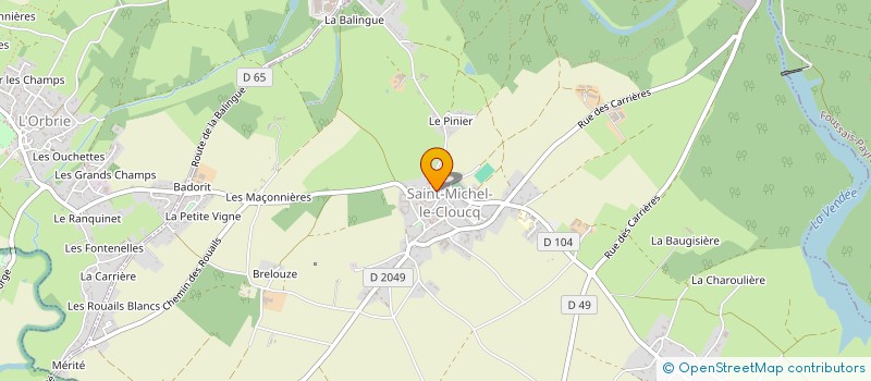 localisation de l'entreprise MADAME INGRID PANNETIER  FONTENAY LE COMTE