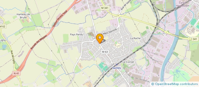 localisation de l'entreprise MADAME INGRID PAUCHET  SANTES