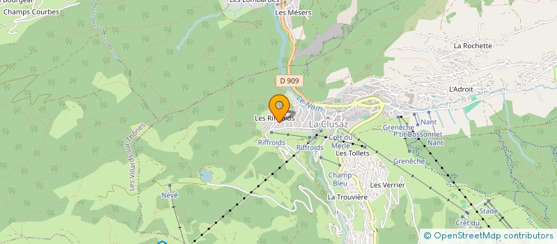 localisation de l'entreprise MADAME INGRID POLLET à LA CLUSAZ