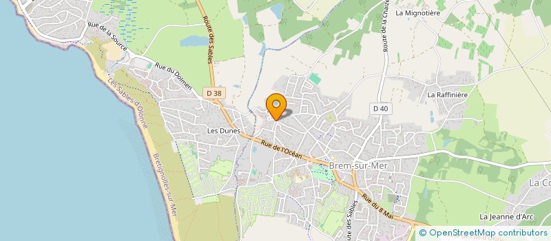 localisation de l'entreprise MADAME INGRID POTIER-BLANCHARD à BREM-SUR-MER