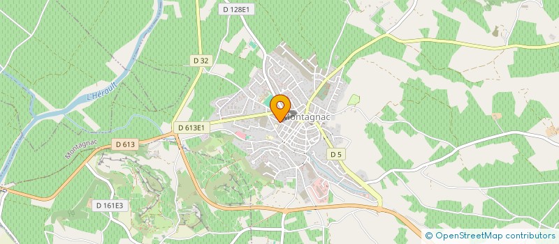 localisation de l'entreprise MADAME INGRID PRUNONOSA  MONTAGNAC