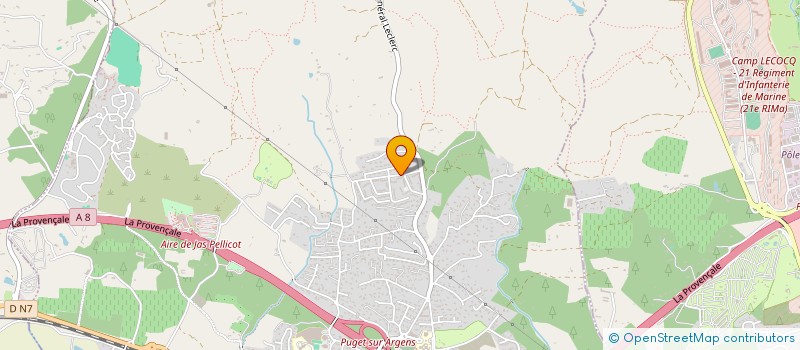 localisation de l'entreprise MADAME INGRID RAVANEL  PUGET-SUR-ARGENS