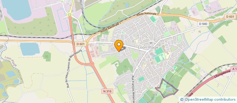 localisation de l'entreprise MADAME INGRID RENAUT  LOON-PLAGE