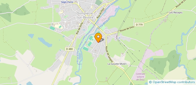 localisation de l'entreprise MADAME INGRID RIOU  DOMPIERRE-SUR-BESBRE