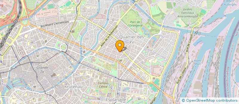 localisation de l'entreprise MADAME INGRID RODEWALD à STRASBOURG