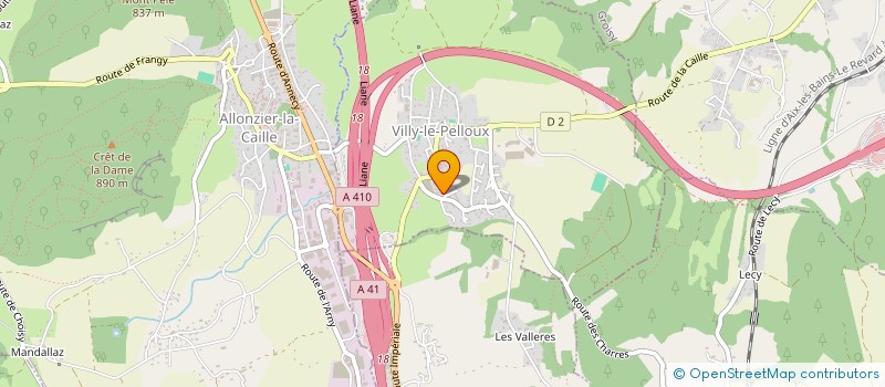 localisation de l'entreprise MADAME INGRID ROHRICH à ANNECY