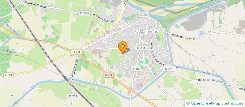 localisation de l'entreprise MADAME INGRID ROLLET  MALLEMORT